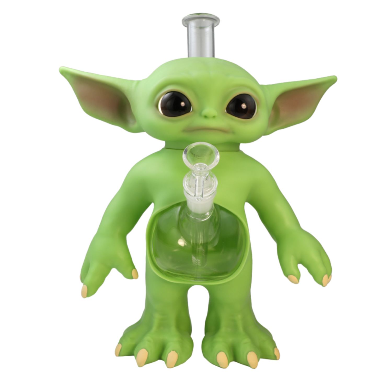 BIG YODA DESIGN PREMIUM GLASS 12" WATER PIPE