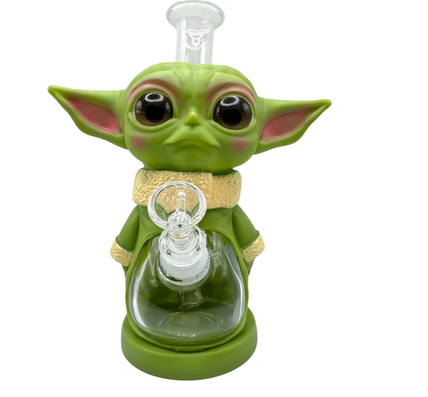 YODA DESIGN PREMIUM GLASS 9" WATER PIPE