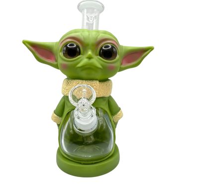 YODA DESIGN PREMIUM GLASS 9" WATER PIPE