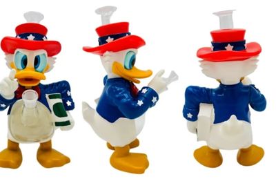 DONALD DUCK DESIGN PREMIUM GLASS 10" WATER PIPE