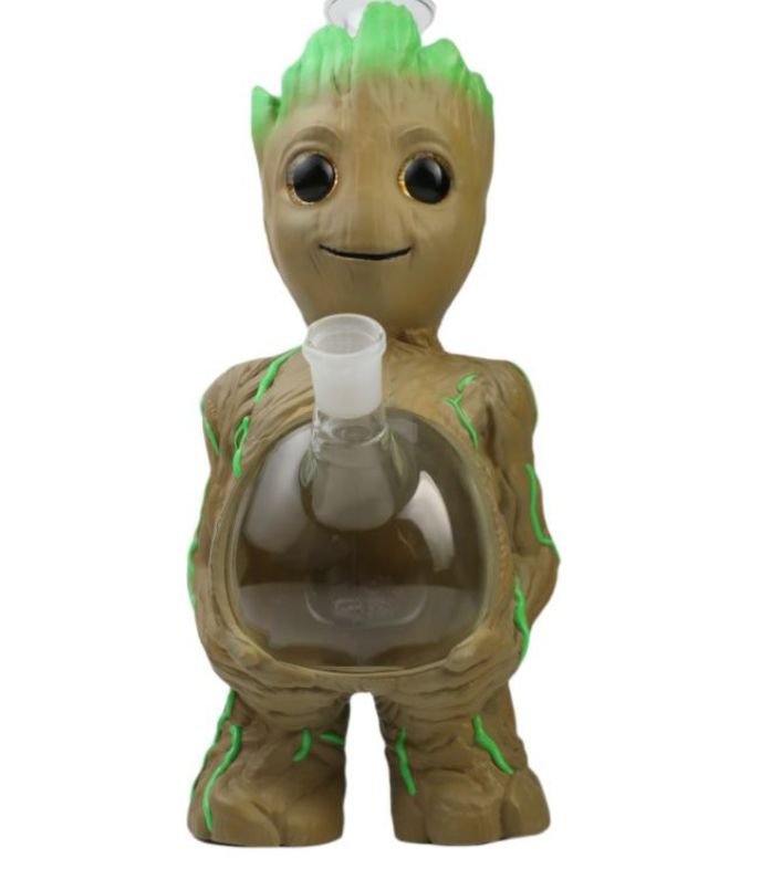 GROOT TREEPEOPLE DESIGN PREMIUM SILICONE RUBBER 10.6" WATER PIPE