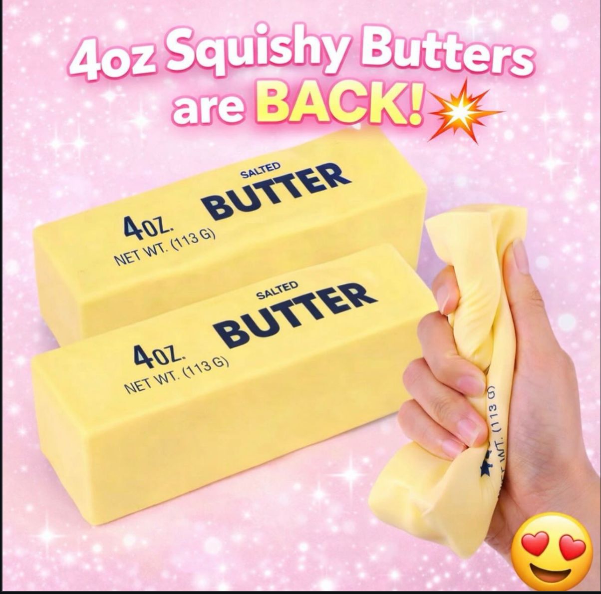 SLOW RISING STRESS BUTTER SQUISHY 4OZ