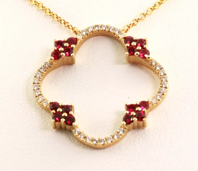 Ruby and Diamond Necklace