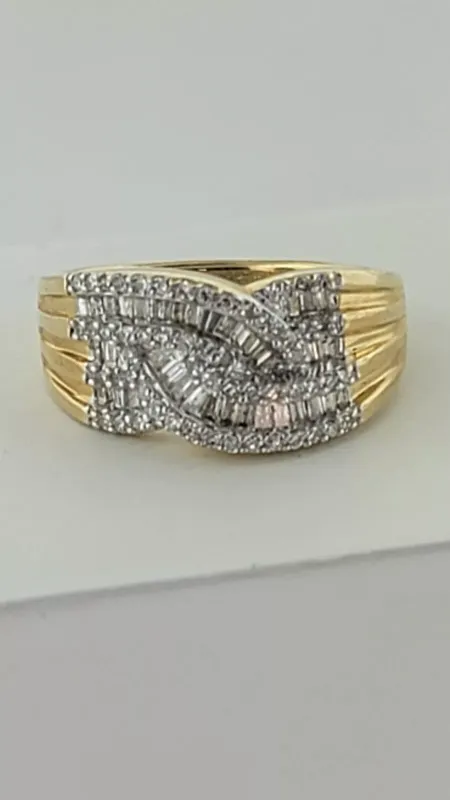 14K Two Tone Diamond