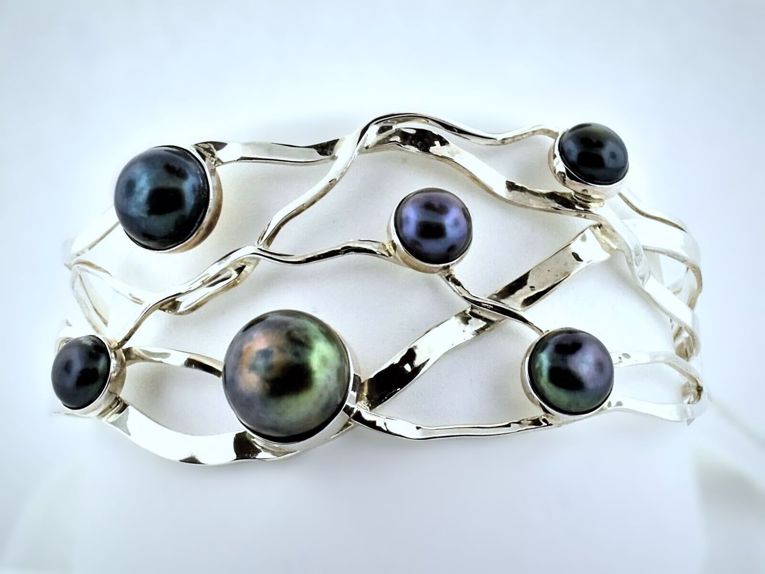 Sterling Silver and pearl bracelet