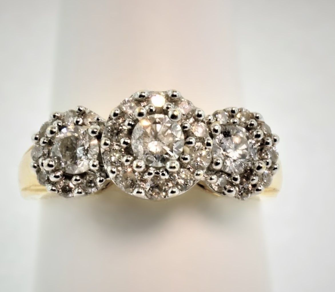 Multiple cluster Diamond fashion Ring