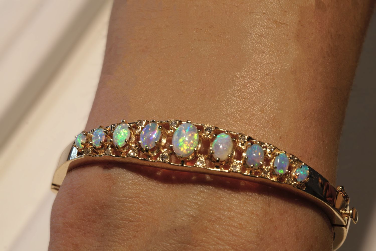 Opal and Diamond Bracelet