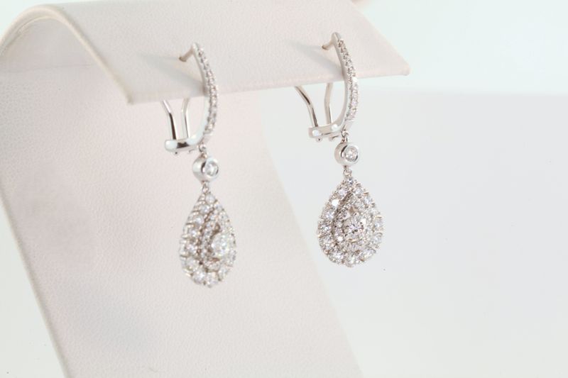 Diamond Cluster Earrings