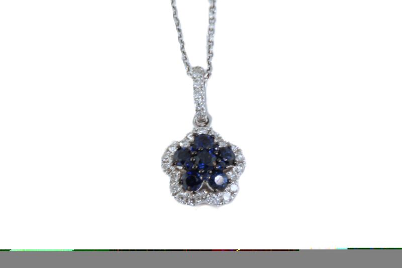 Sapphire and Diamond Pendant