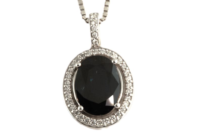 Sapphire and Diamond Pendant