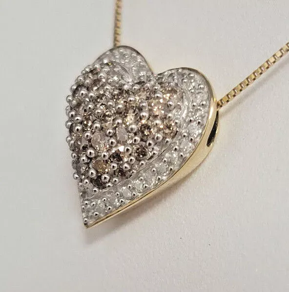 Pave Set Heart Pendant