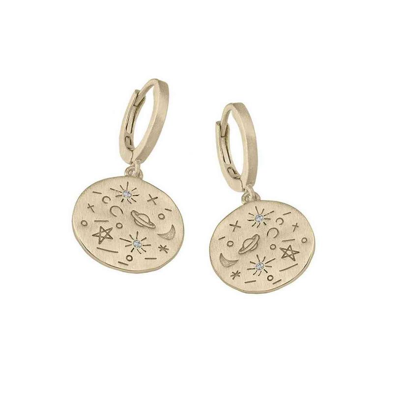 PLANETARIUM Earrings in Silver. 18k Gold Vermeil