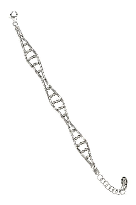 Frederic Duclos designer Sterling Silver Deluxe Caviar Bracelet