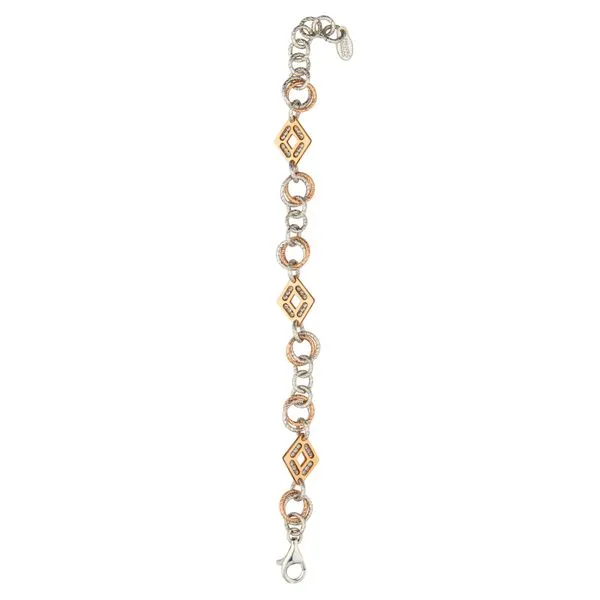 Frederic Duclos designer Sterling Silver and rose gold plated spectacular bracelet