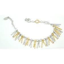 Frederic Duclos designer Sterling Silver and gold plated Jacqueline Bracelet