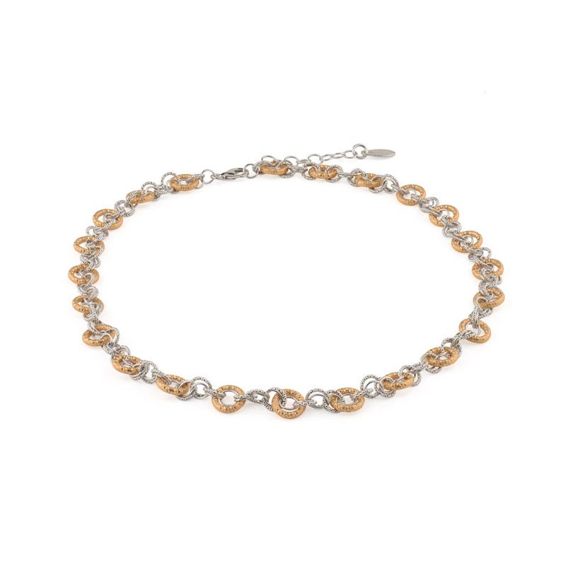 Frederic Duclos Sterling Silver yellow Gold plated Fantasia necklace