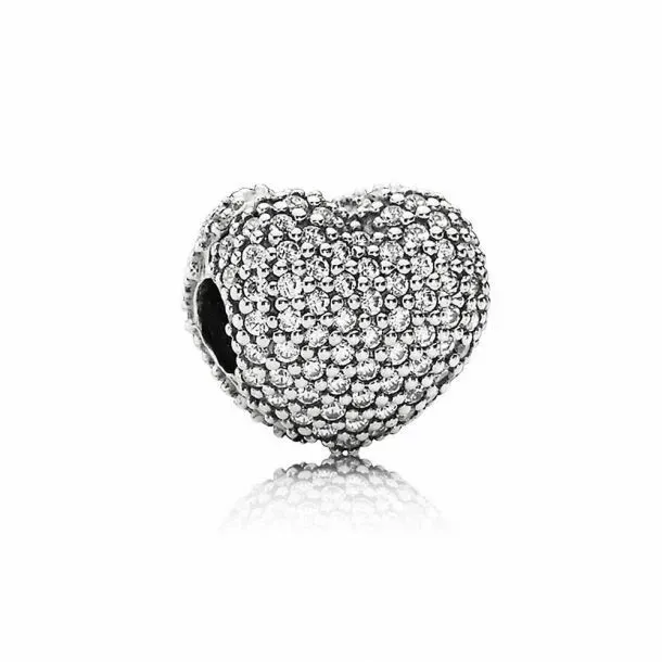 Pandora - Pave Open My Heart, Clear CZ