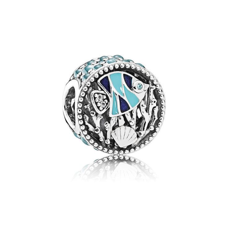 PANDORA - Ocean Life, Mixed Enamel & Multi-Colored CZ