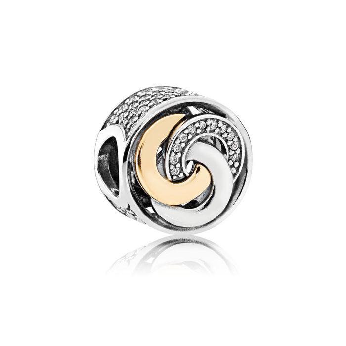 Interlinked Circles, Clear CZ