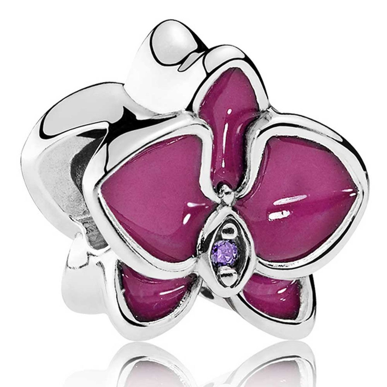 PANDORA - Orchid, Radiant Orchid Enamel & Purple CZ