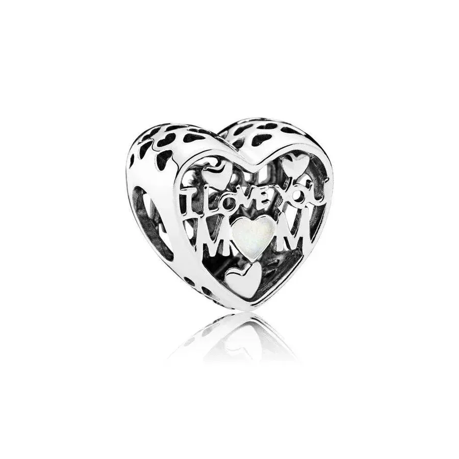 PANDORA - Love for Mother, Silver Enamel