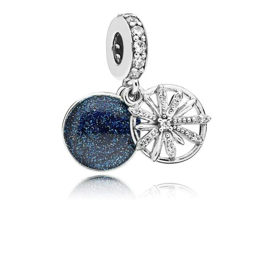 PANDORA - Firework dangle in sterling silver with engraving "The best is yet to come"