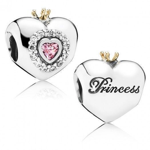 PANDORA - Princess Heart, Pink CZ