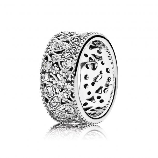 PANDORA - Shimmering Leaves, Clear CZ