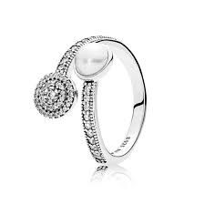 PANDORA - Luminous Glow, White Crystal Pearl & Clear CZ