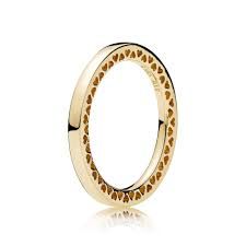 PANDORA - 14KT YELLOW GOLD WITH CUT-OUT HEARTS