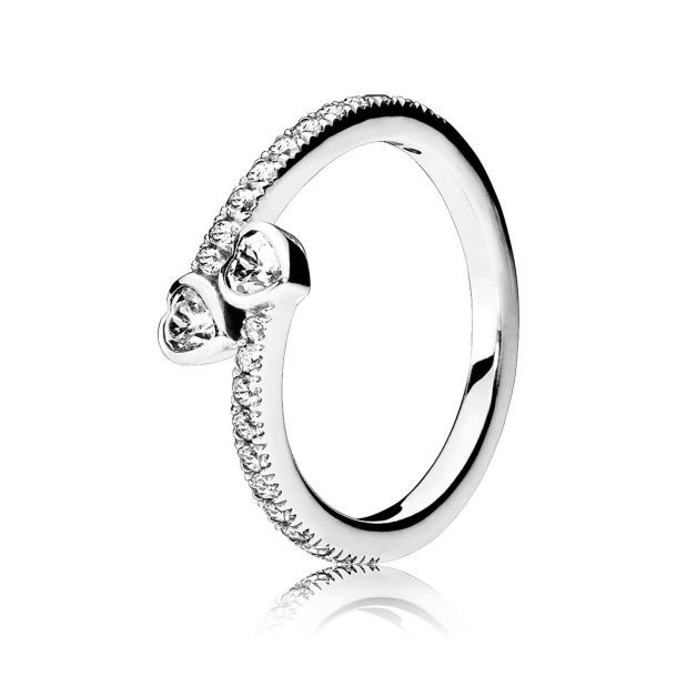 PANDORA - Forever Hearts, Clear CZ