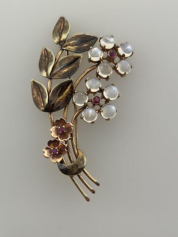 Tiffany and Co. Moonstone Vintage Brooch