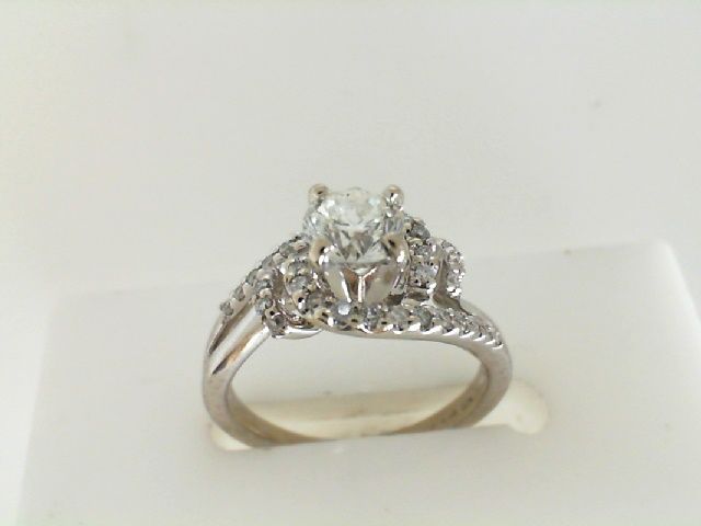 Bypass Diamond Engagement Ring