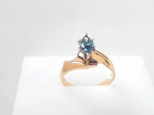 Blue Diamond Engagement Ring