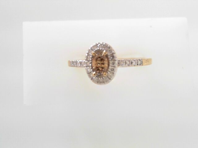 Cognac Colored Diamond Ring