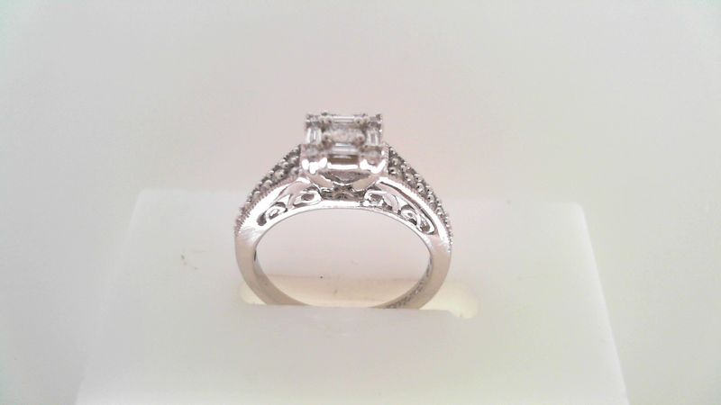 Cluster Top Engagement Ring