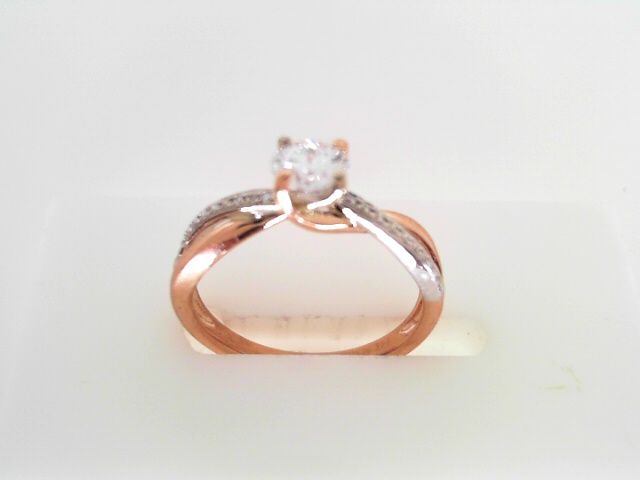 Rose Gold Diamond Engagement Ring