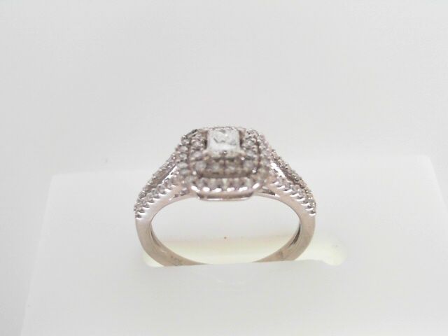 Double Halo Diamond Engagement Ring