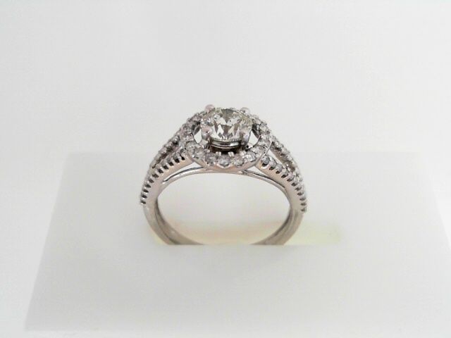 Diamond Halo Engagement Ring