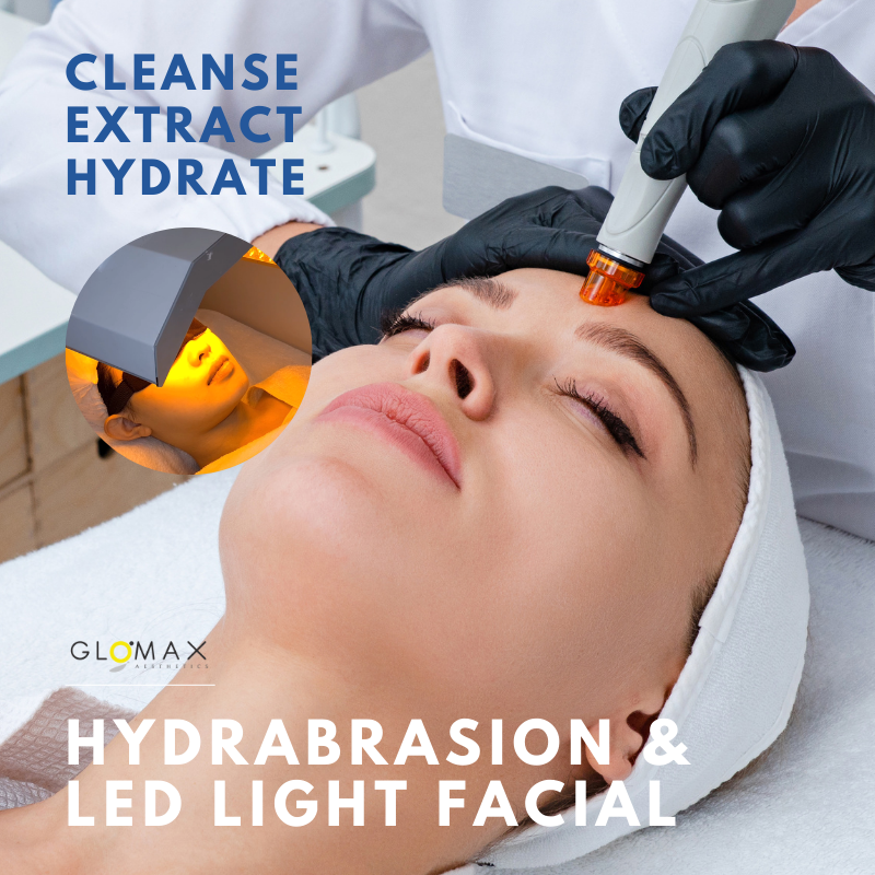 Hydrabrasion & LED Light Facial (First Trial)