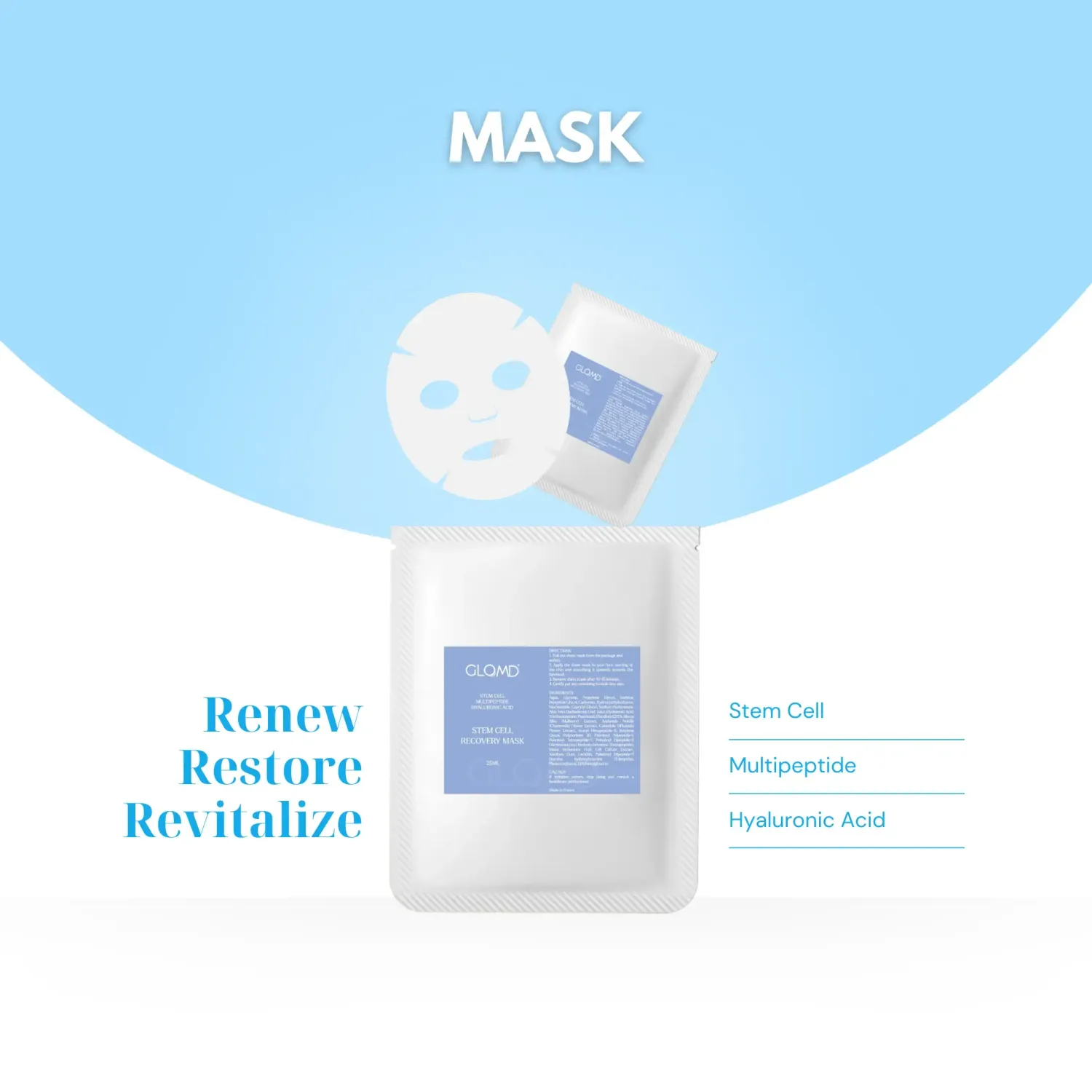 GLOMD Stem Cell Recovery Mask 10pcs