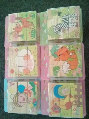 6 in 1 sqaure blok puzzels
