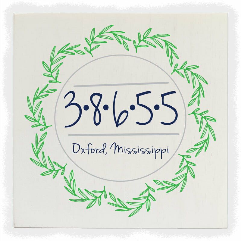 Zip Code Wreath
