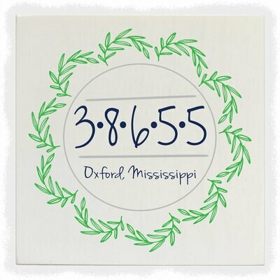 Zip Code Wreath