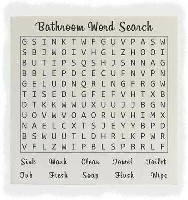 Bathroom Word Search