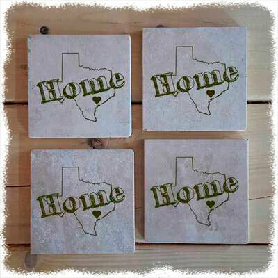 State Shape Heart Home