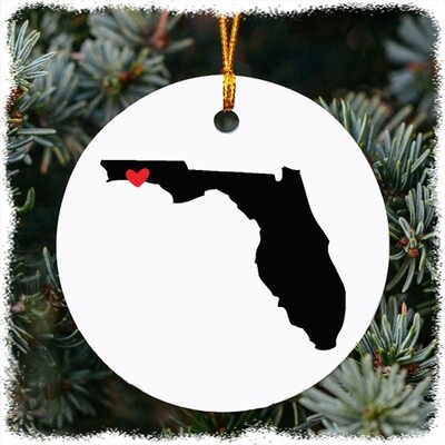 State Shape Heart City