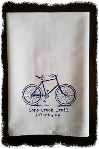 Bicycle with Trail/Street Name