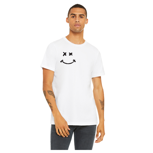 White T-Black Smiley