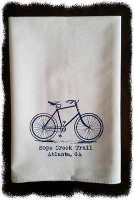 Bicycle with Trail/Street Name